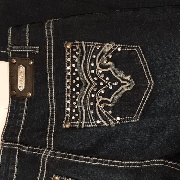 NWOT Women's Tru Luxe Embossed Jeans Size 31/33 12 - Picture 6 of 14